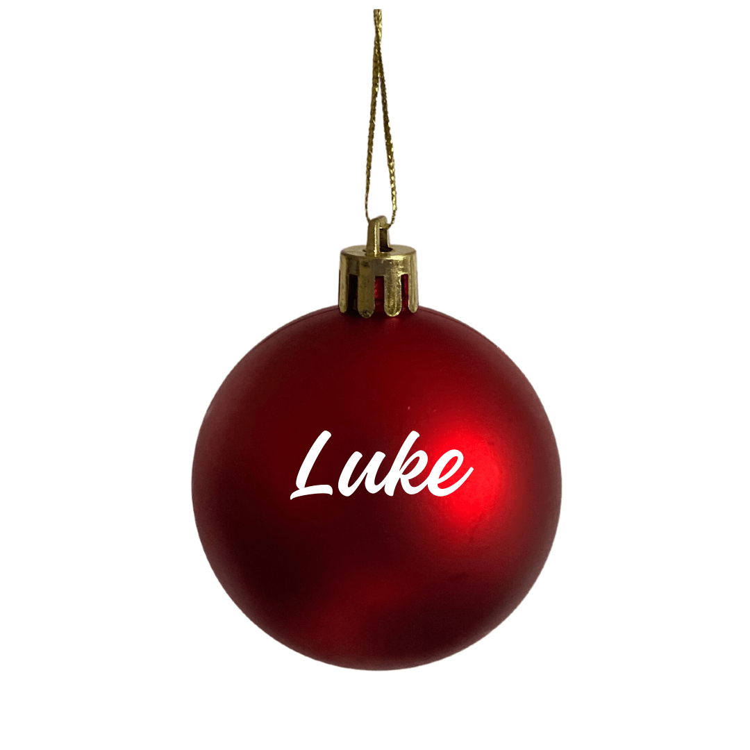 Personalised Festive Christmas Baubles - Retail Therapy Online