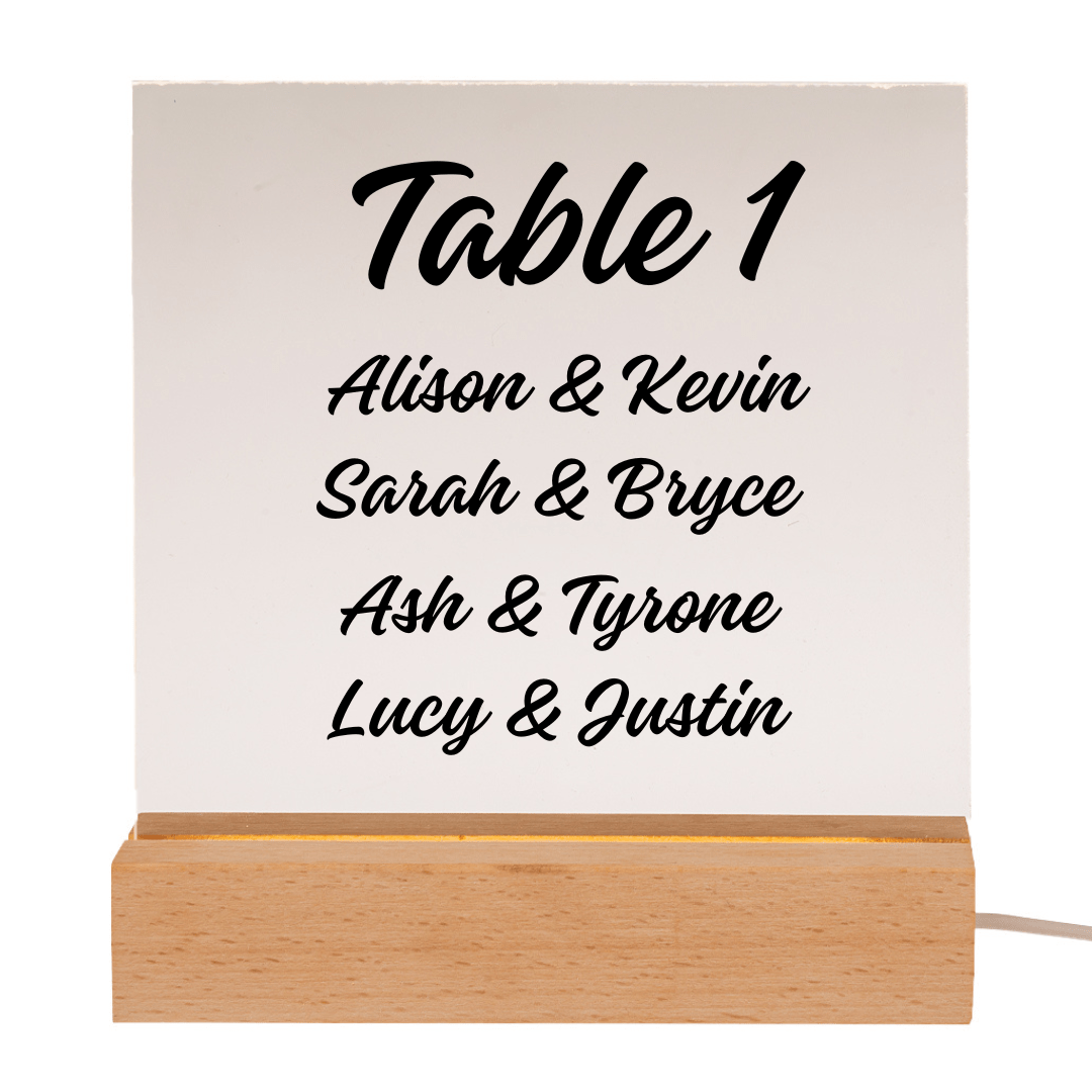 Personalised LED Display Plaque Light - Retail Therapy Online