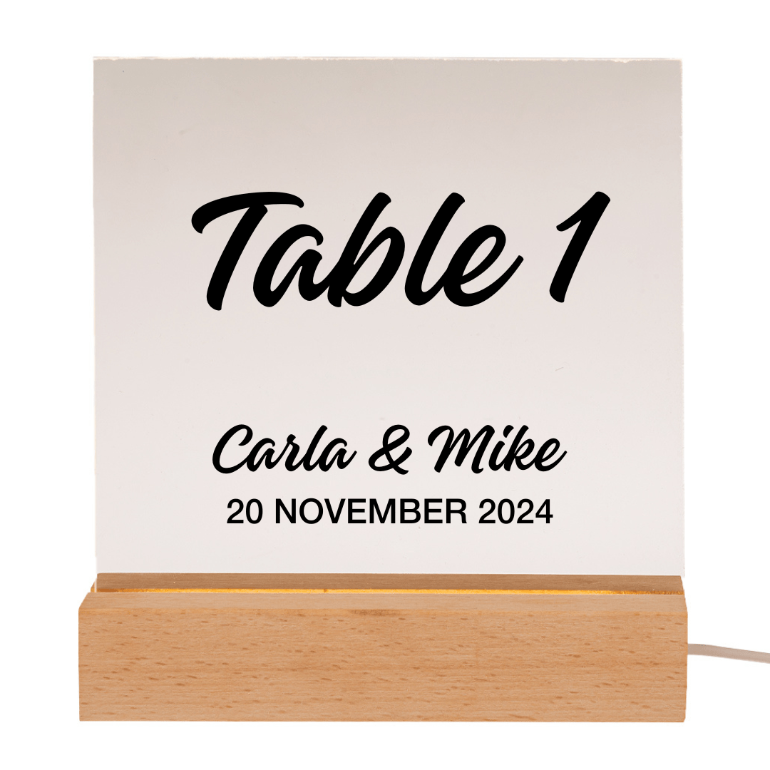 Personalised LED Display Plaque Light - Retail Therapy Online