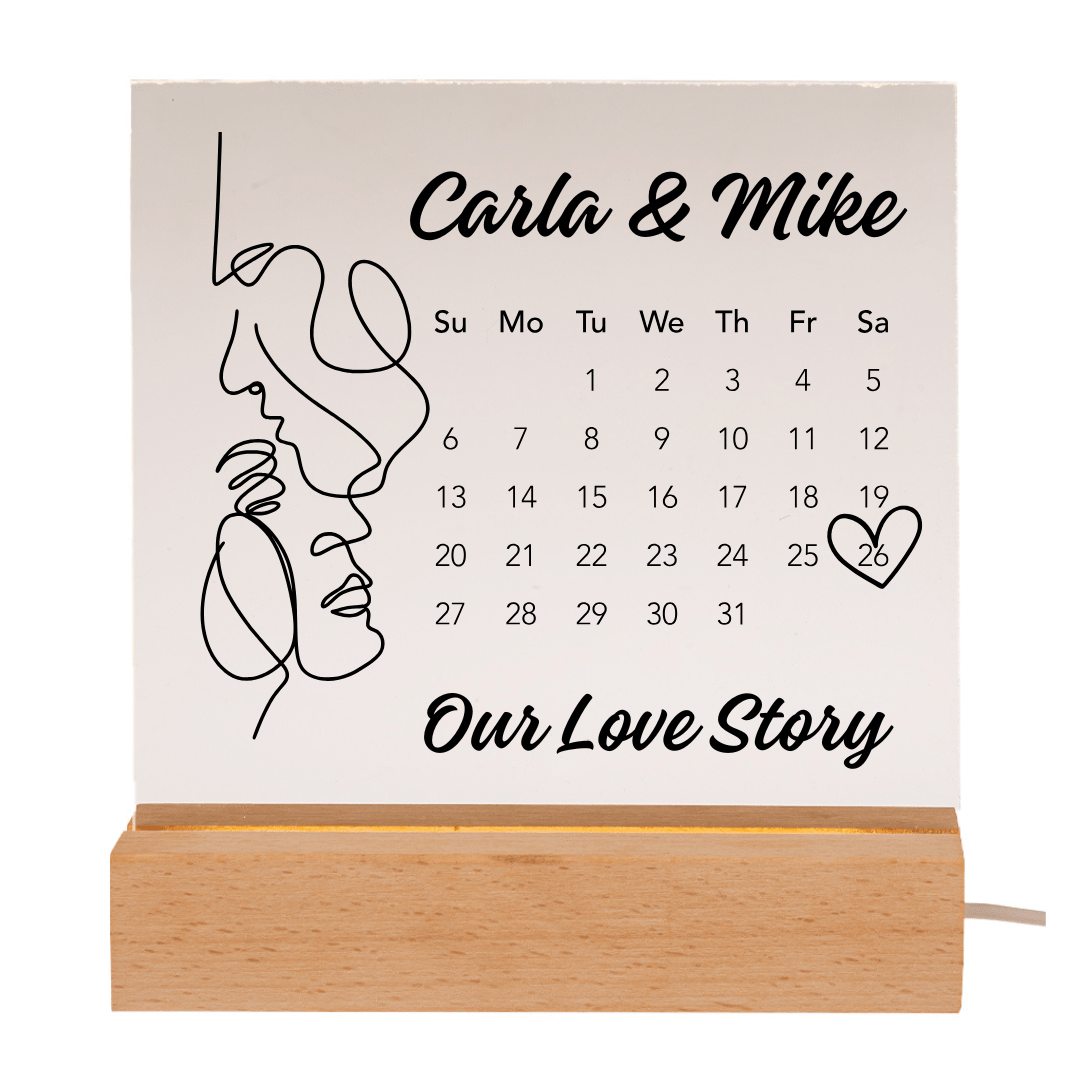 Personalised LED Display Plaque Light - Retail Therapy Online