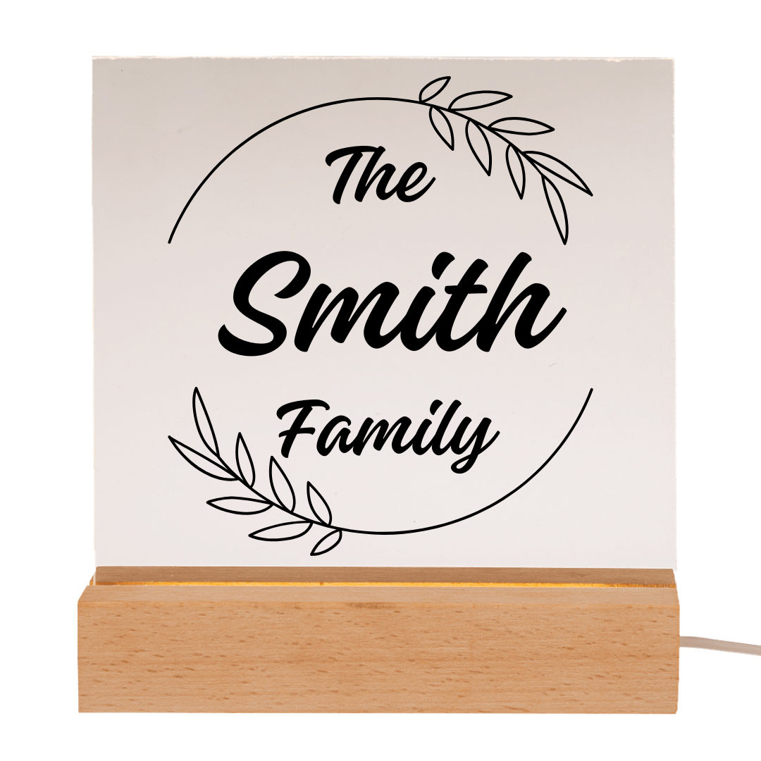 Personalised LED Display Plaque Light - Retail Therapy Online