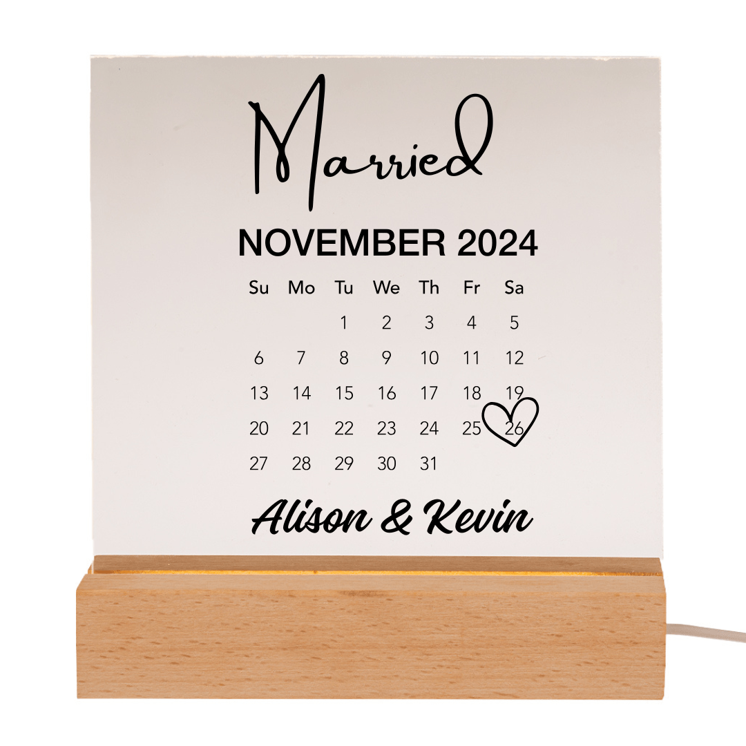 Personalised LED Display Plaque Light - Retail Therapy Online