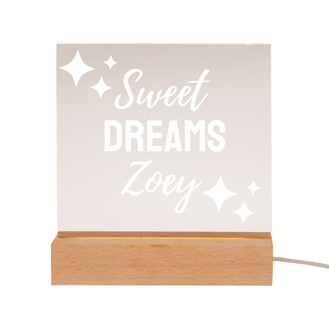 Personalised LED Display Plaque Light - Retail Therapy Online