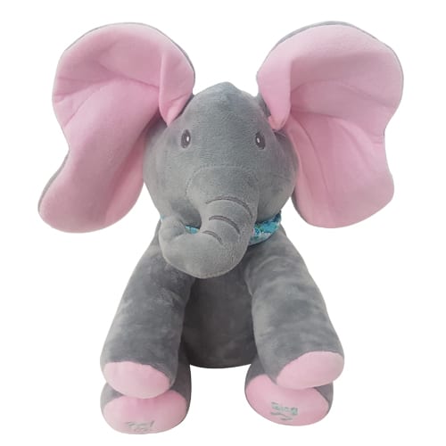 Plush Peek - a - Boo Singing Elephant - Retail Therapy Online