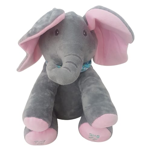 Plush Peek - a - Boo Singing Elephant - Retail Therapy Online