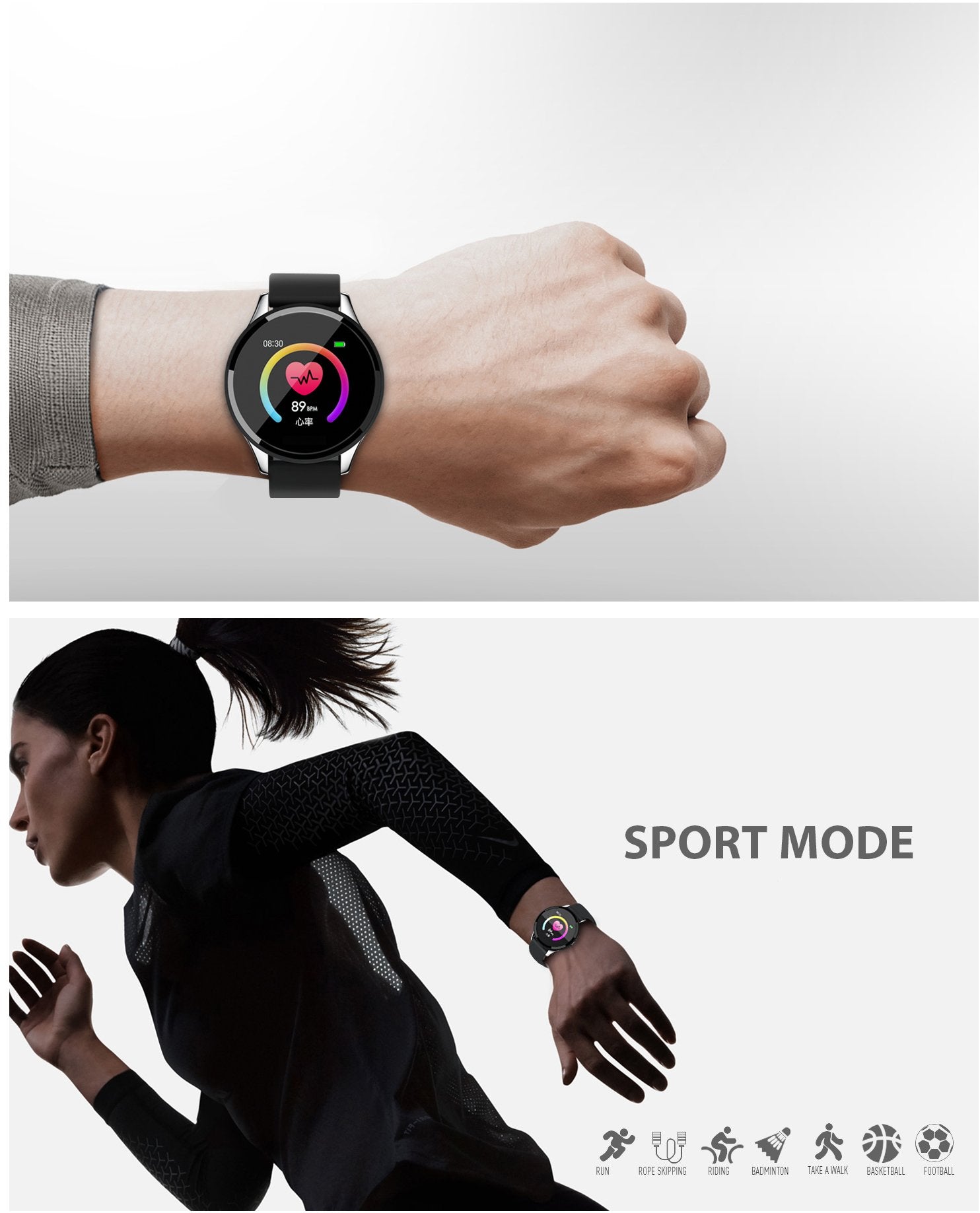 Polaroid Fitness Watch With Heart Rate Monitor - Retail Therapy Online