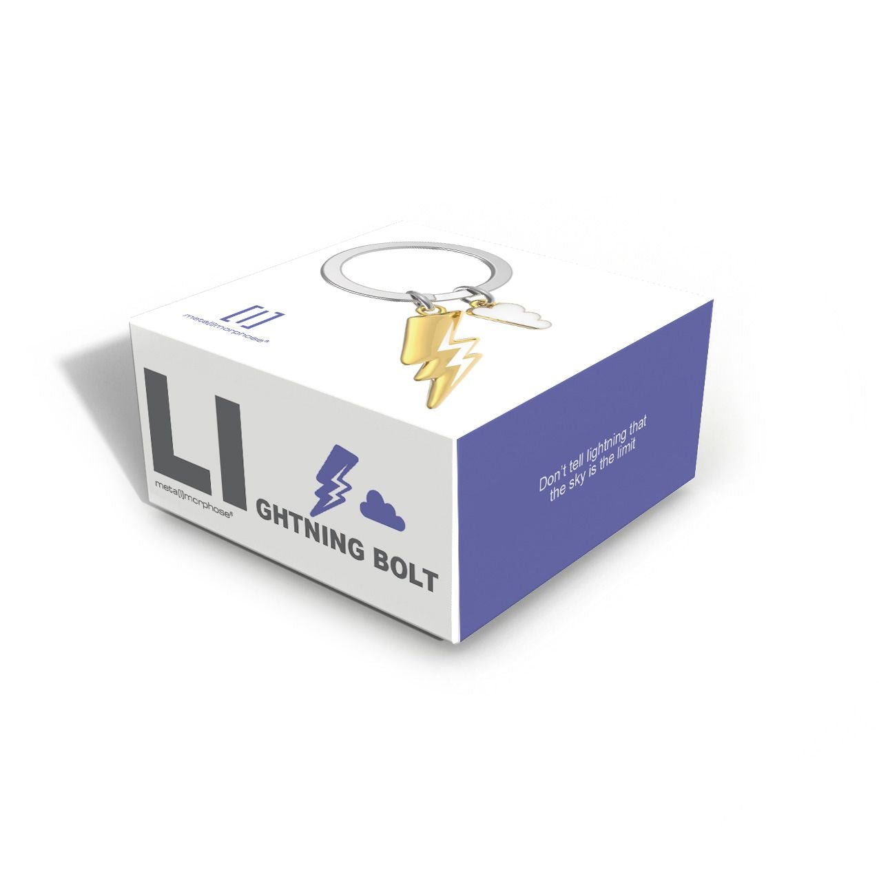Premium 3D Metal Keyring - Lightning Bolt - Retail Therapy Online