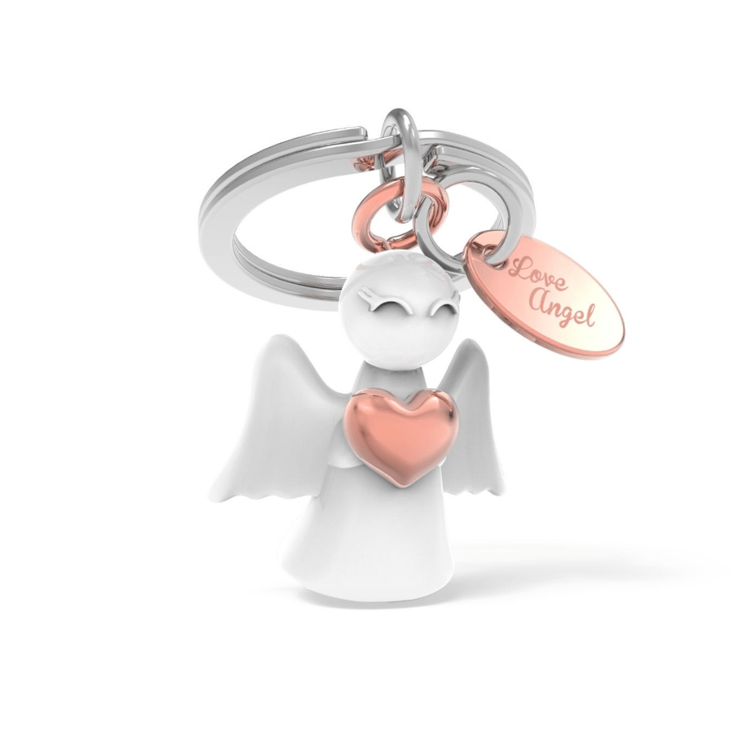 Premium 3D Metal Keyring - Love Angel - Retail Therapy Online