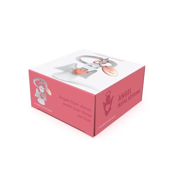 Premium 3D Metal Keyring - Love Angel - Retail Therapy Online