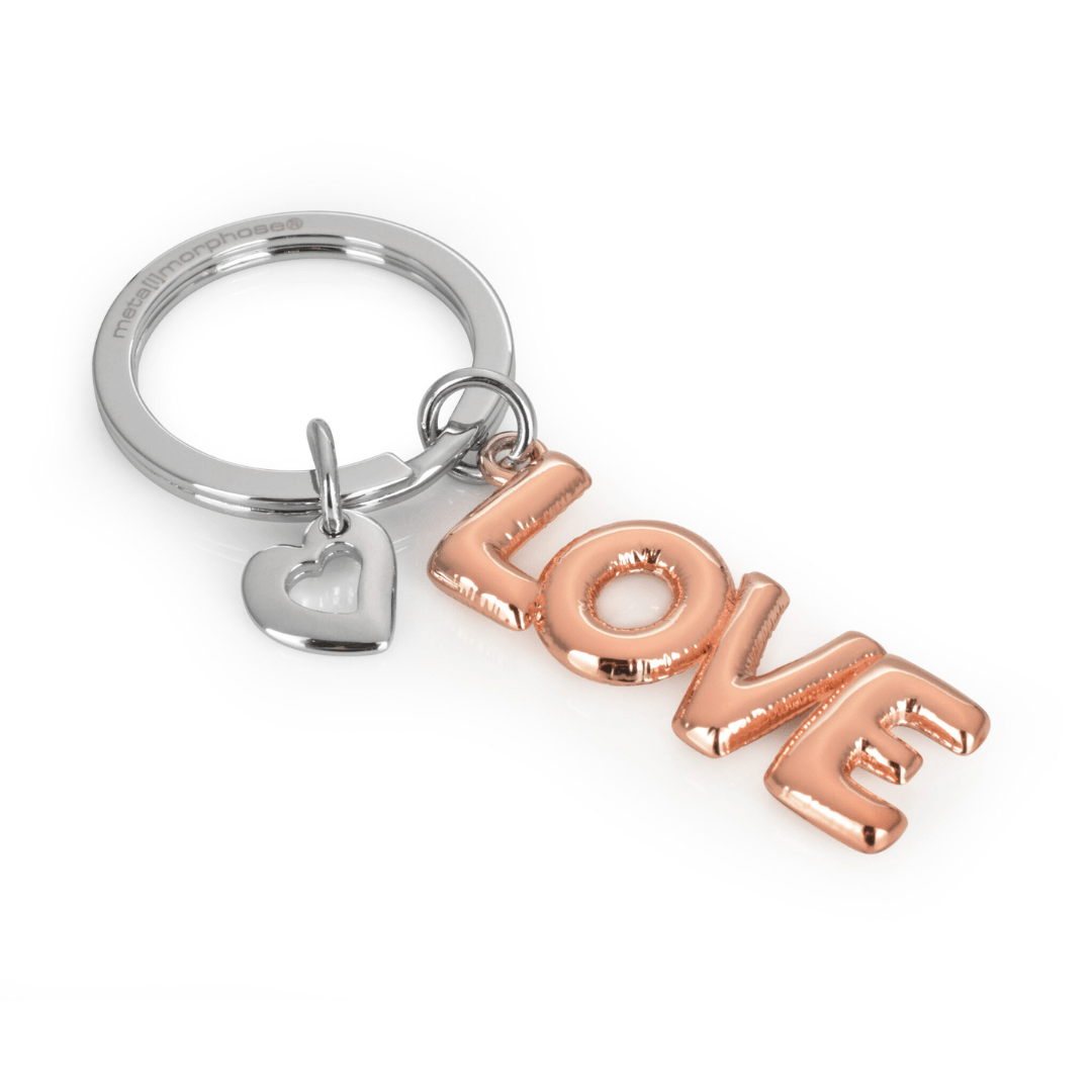 Premium 3D Metal Keyring - Love Balloon - Retail Therapy Online