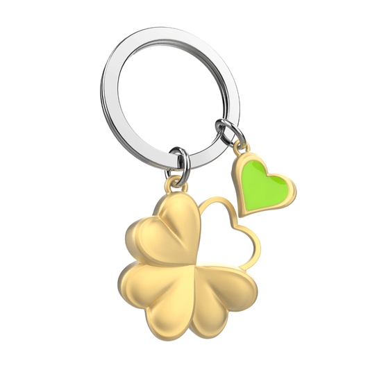 Premium 3D Metal Keyring - Lucky Clover - Retail Therapy Online