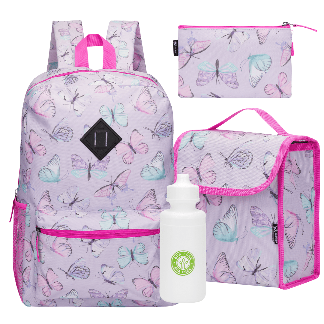 Quest Butterfly 4 Piece Backpack Cooler Combo - Retail Therapy Online