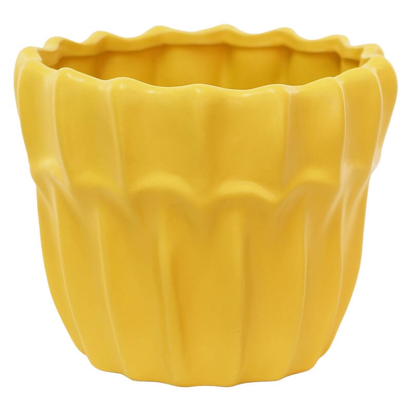 Ridged Pot Planter - 14cm - Retail Therapy Online
