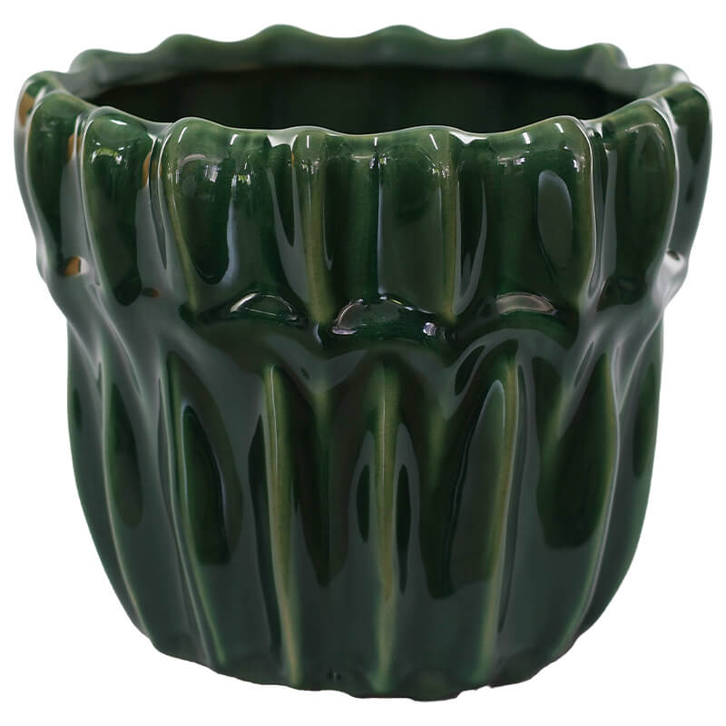 Ridged Pot Planter - 14cm - Retail Therapy Online