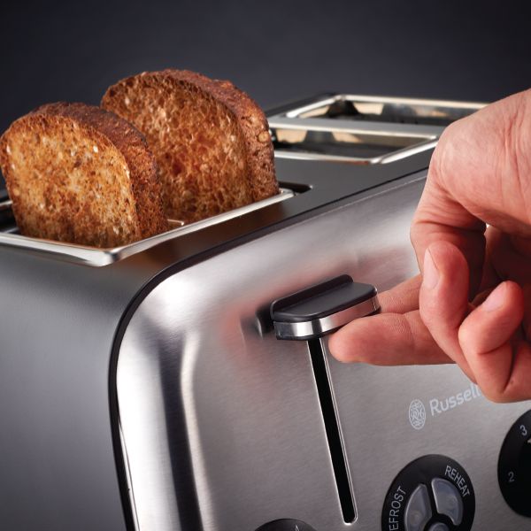 Russell Hobbs 4 Slice Toaster - Black Matt - Retail Therapy Online