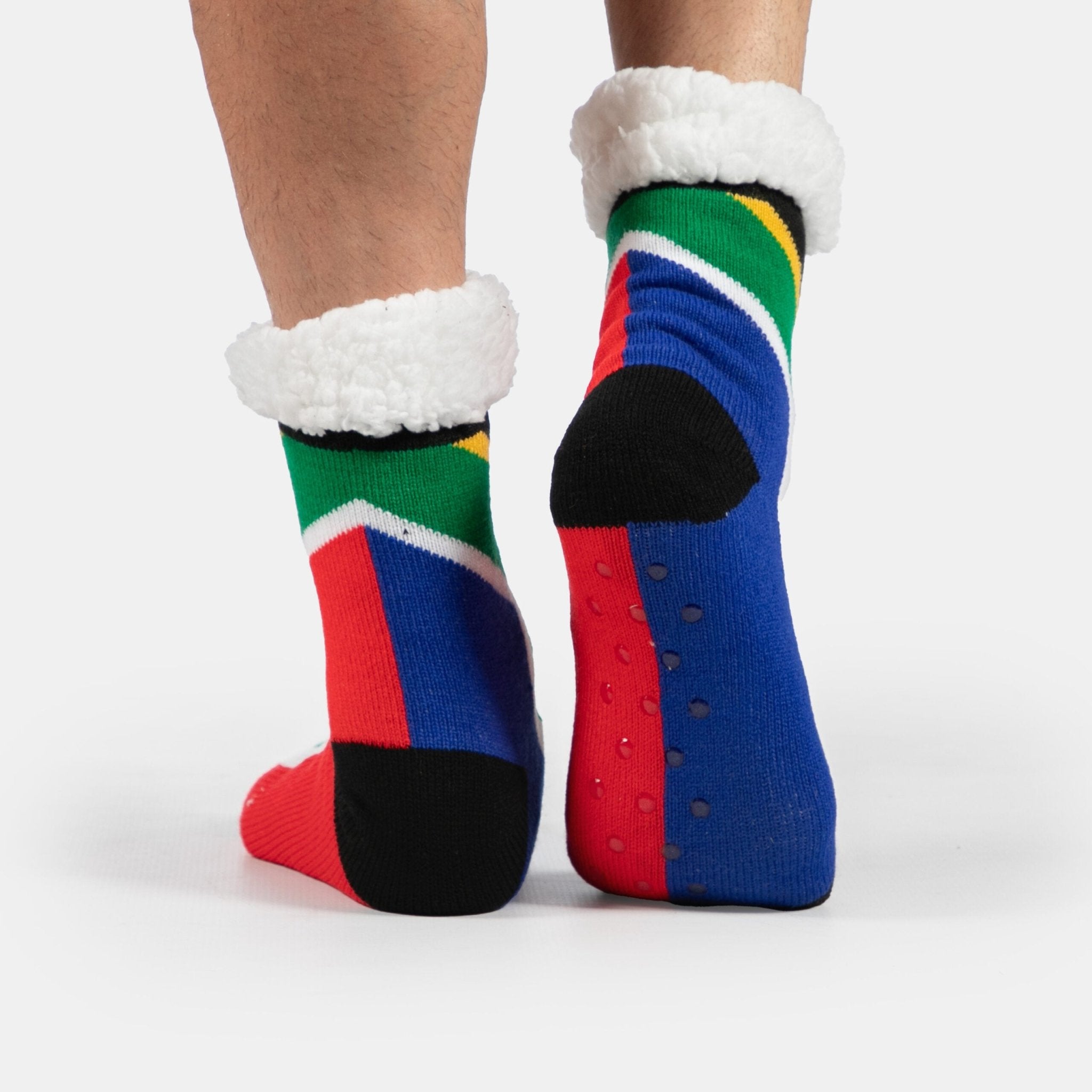 SA Flag Slipper Socks - Retail Therapy Online