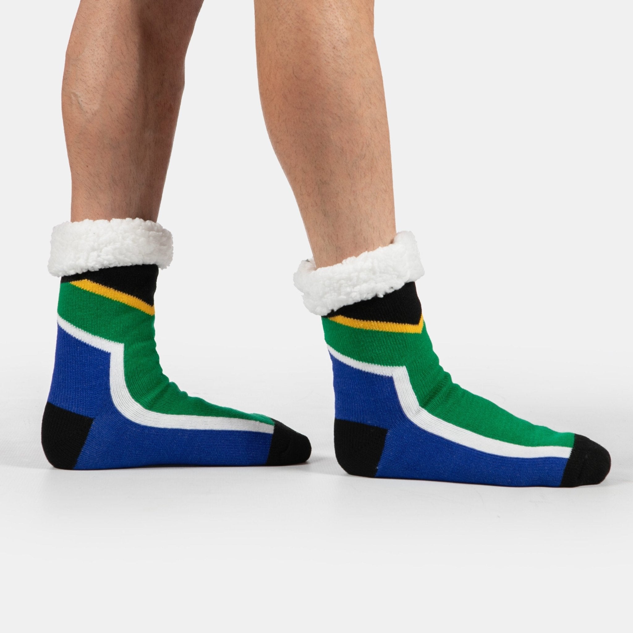 SA Flag Slipper Socks - Retail Therapy Online