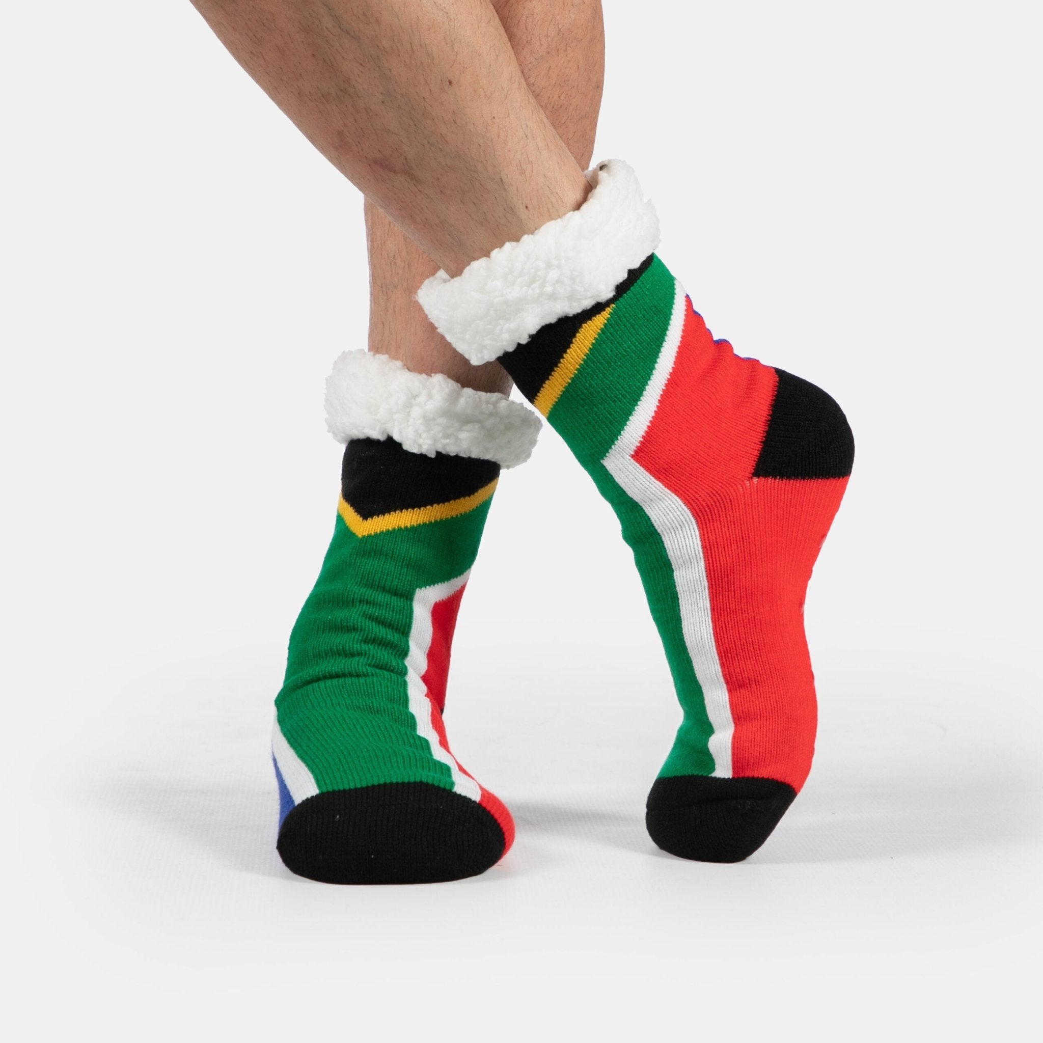 SA Flag Slipper Socks - Retail Therapy Online