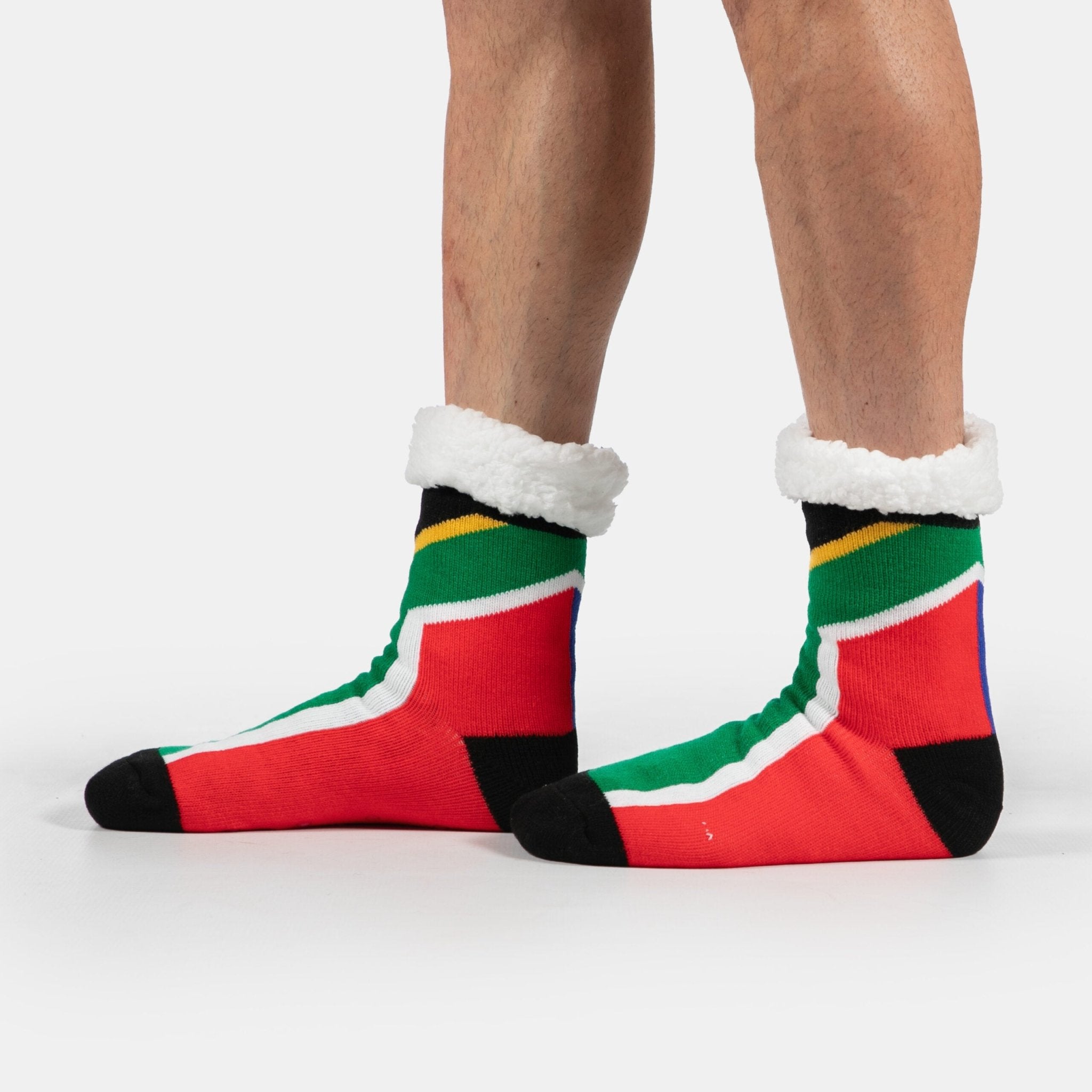 SA Flag Slipper Socks - Retail Therapy Online