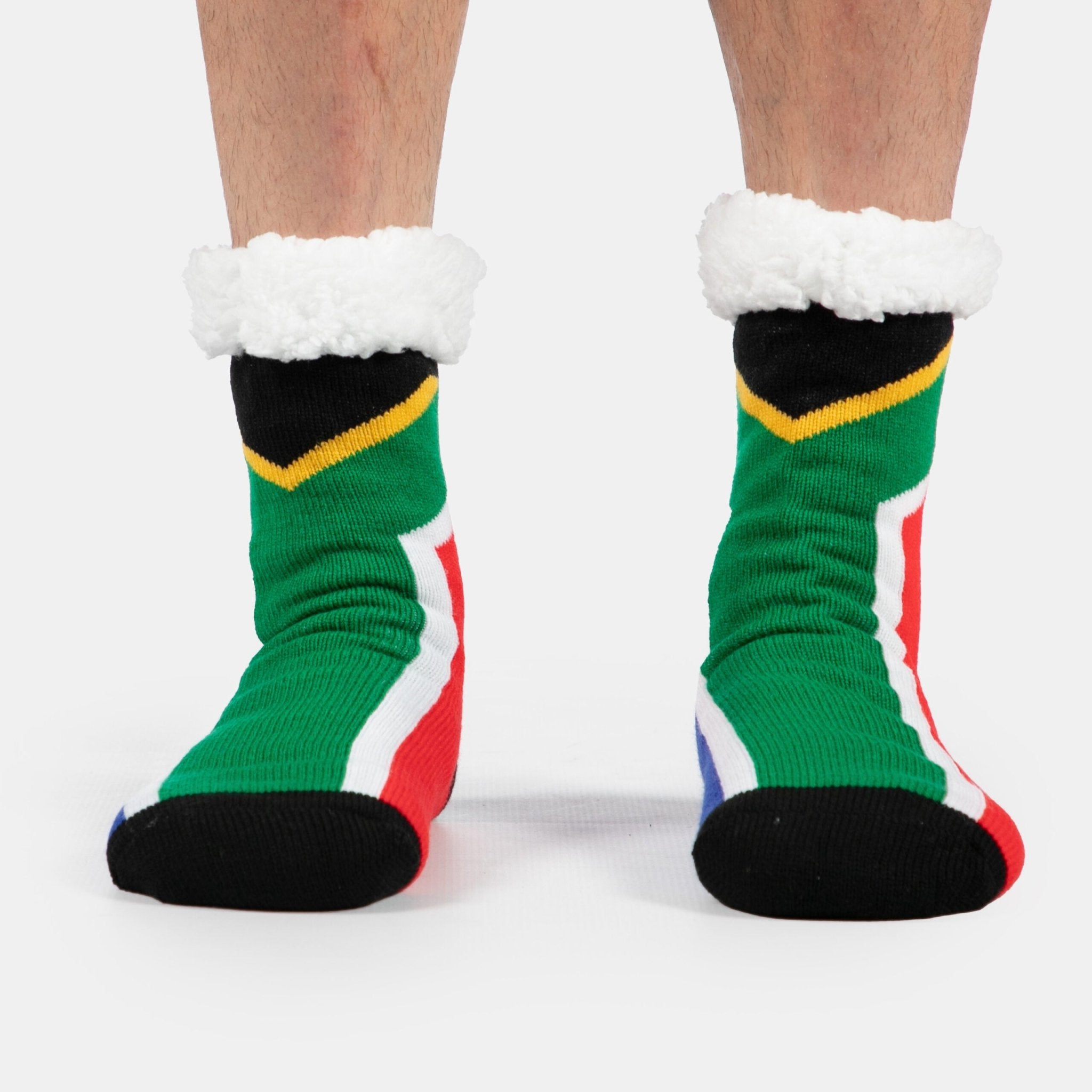 SA Flag Slipper Socks - Retail Therapy Online