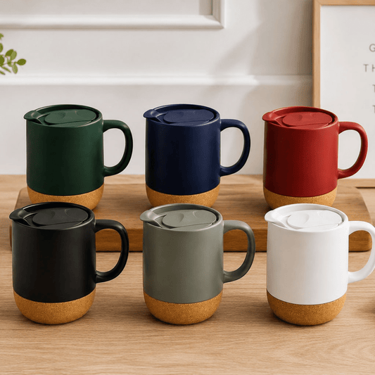 Samara Ceramic Cork Travel Mug - 300ml - Retail Therapy Online
