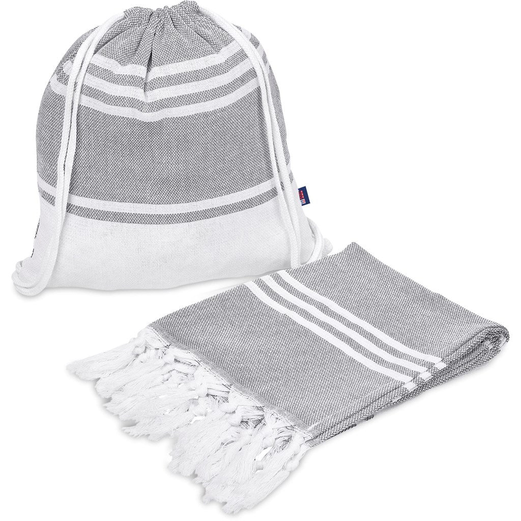 Santa Cruz Cotton - Rich Beach Towel & Drawstring Bag - Retail Therapy Online