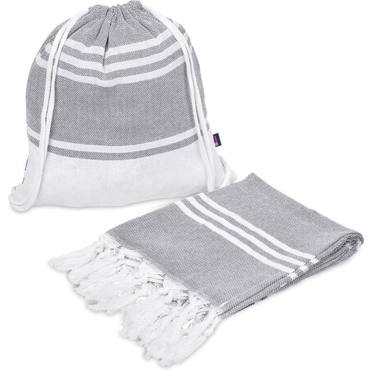 Santa Cruz Cotton - Rich Beach Towel & Drawstring Bag - Retail Therapy Online