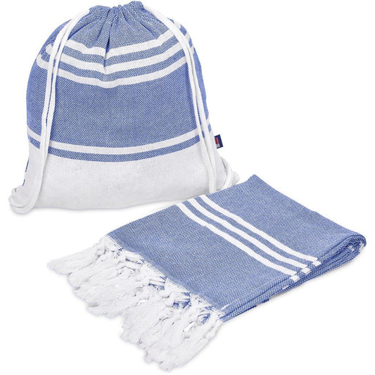 Santa Cruz Cotton - Rich Beach Towel & Drawstring Bag - Retail Therapy Online