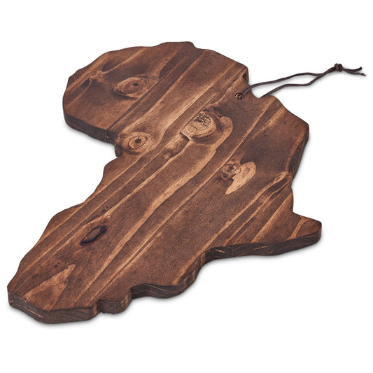 Serendipio African Shaped Wooden Serving Board - Retail Therapy Online