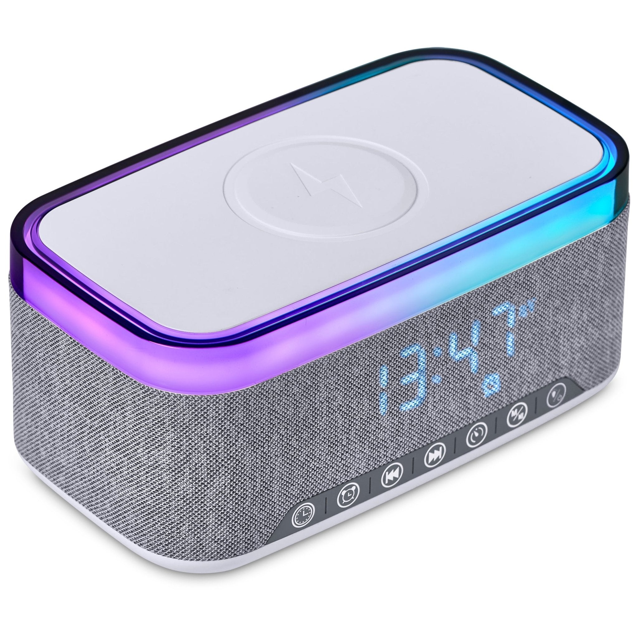 Serendipio Cumberland 10W BT Speaker Wireless Charger & Clock - Retail Therapy Online