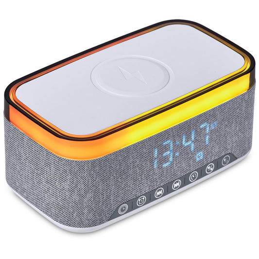 Serendipio Cumberland 10W BT Speaker Wireless Charger & Clock - Retail Therapy Online