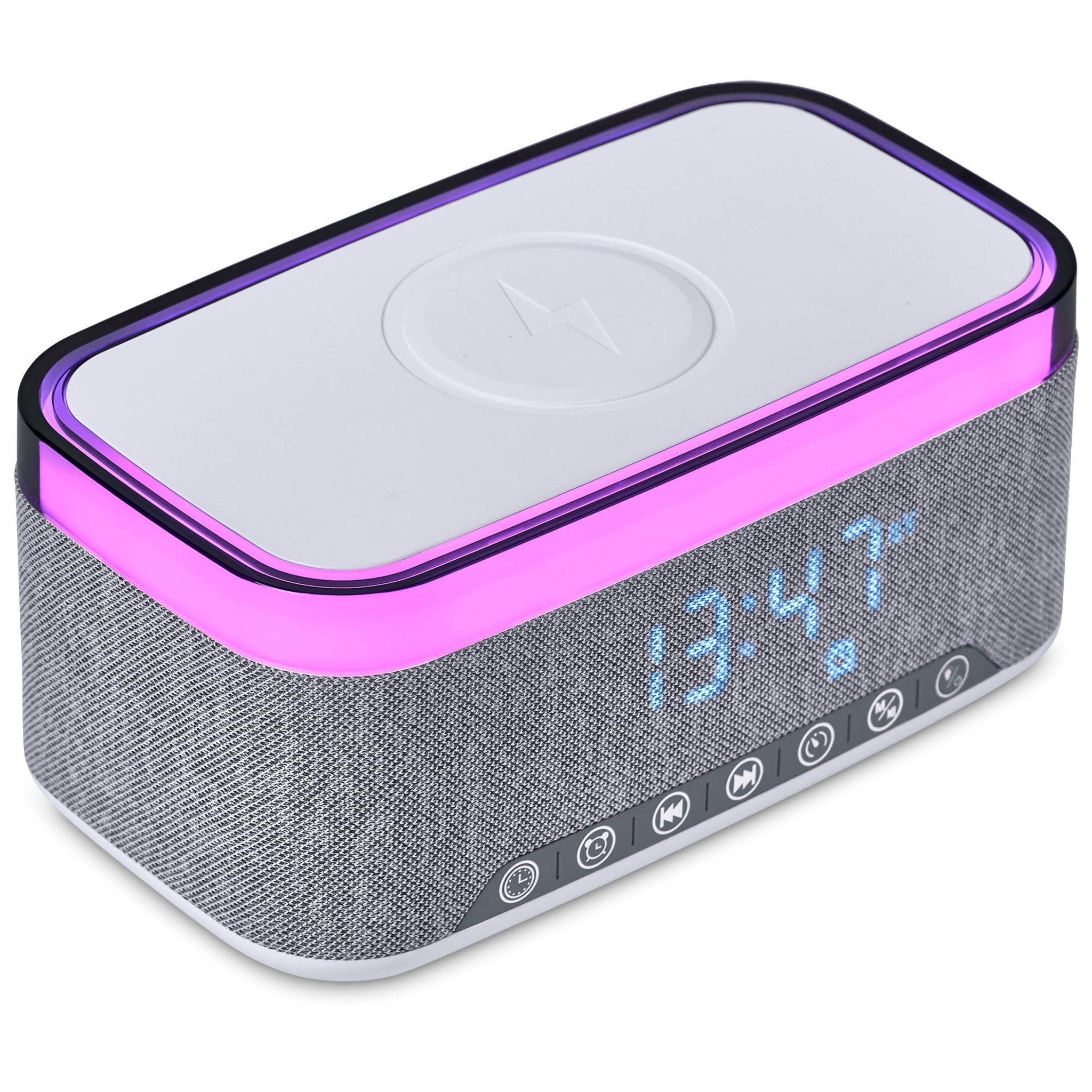 Serendipio Cumberland 10W BT Speaker Wireless Charger & Clock - Retail Therapy Online