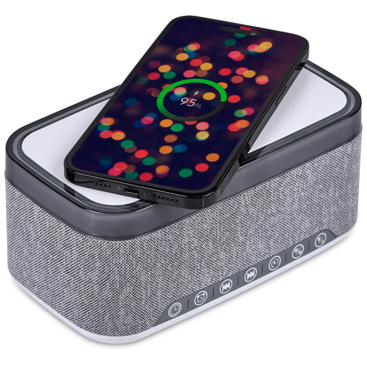 Serendipio Cumberland 10W BT Speaker Wireless Charger & Clock - Retail Therapy Online