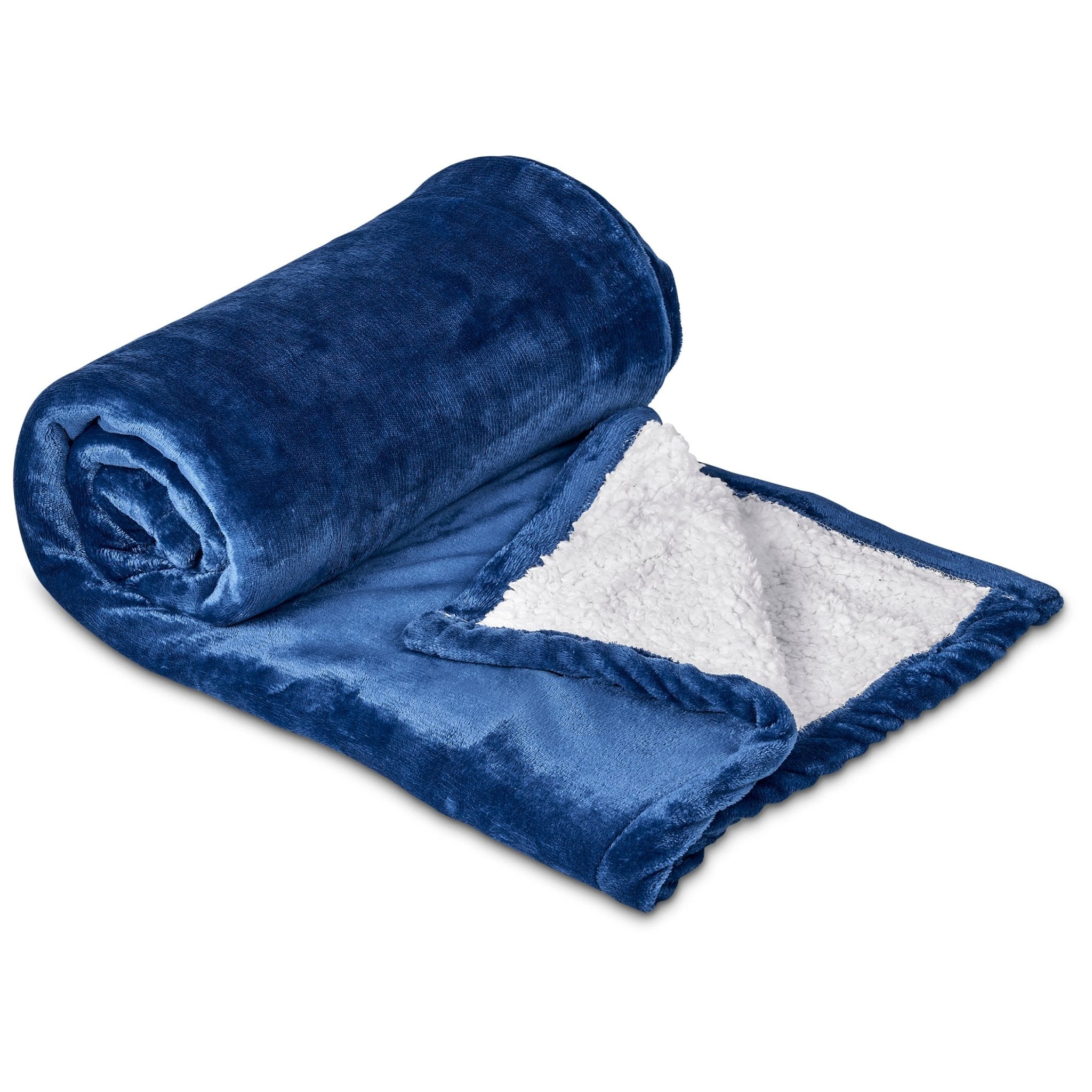 Serendipio Glacial Sherpa Fleece Blanket - Retail Therapy Online