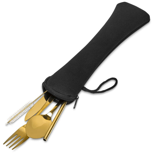 Serendipio Golden Cutlery Set - Retail Therapy Online