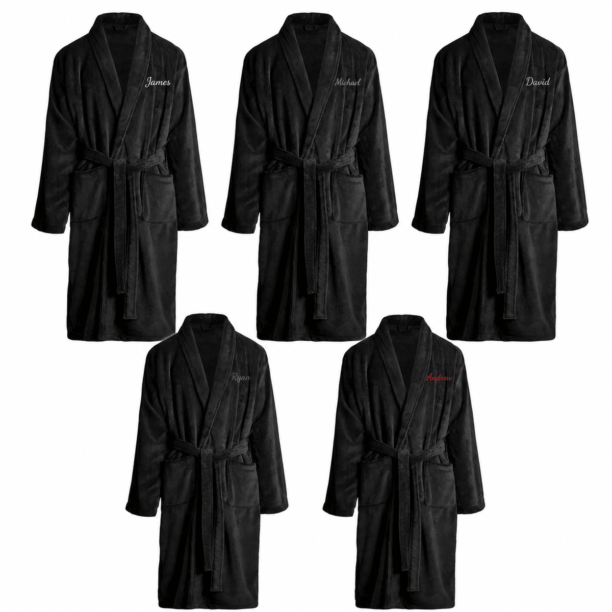 Serendipio Langham Coral Fleece Bathrobe - Mens - Retail Therapy Online