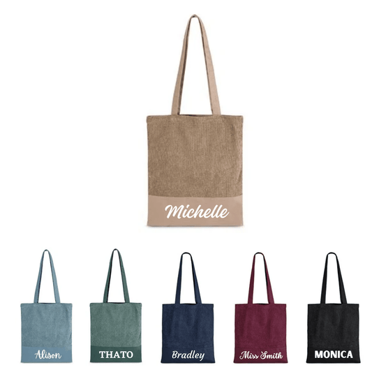 Serendipio Milestone Corduroy & Cotton Shopper - Retail Therapy Online