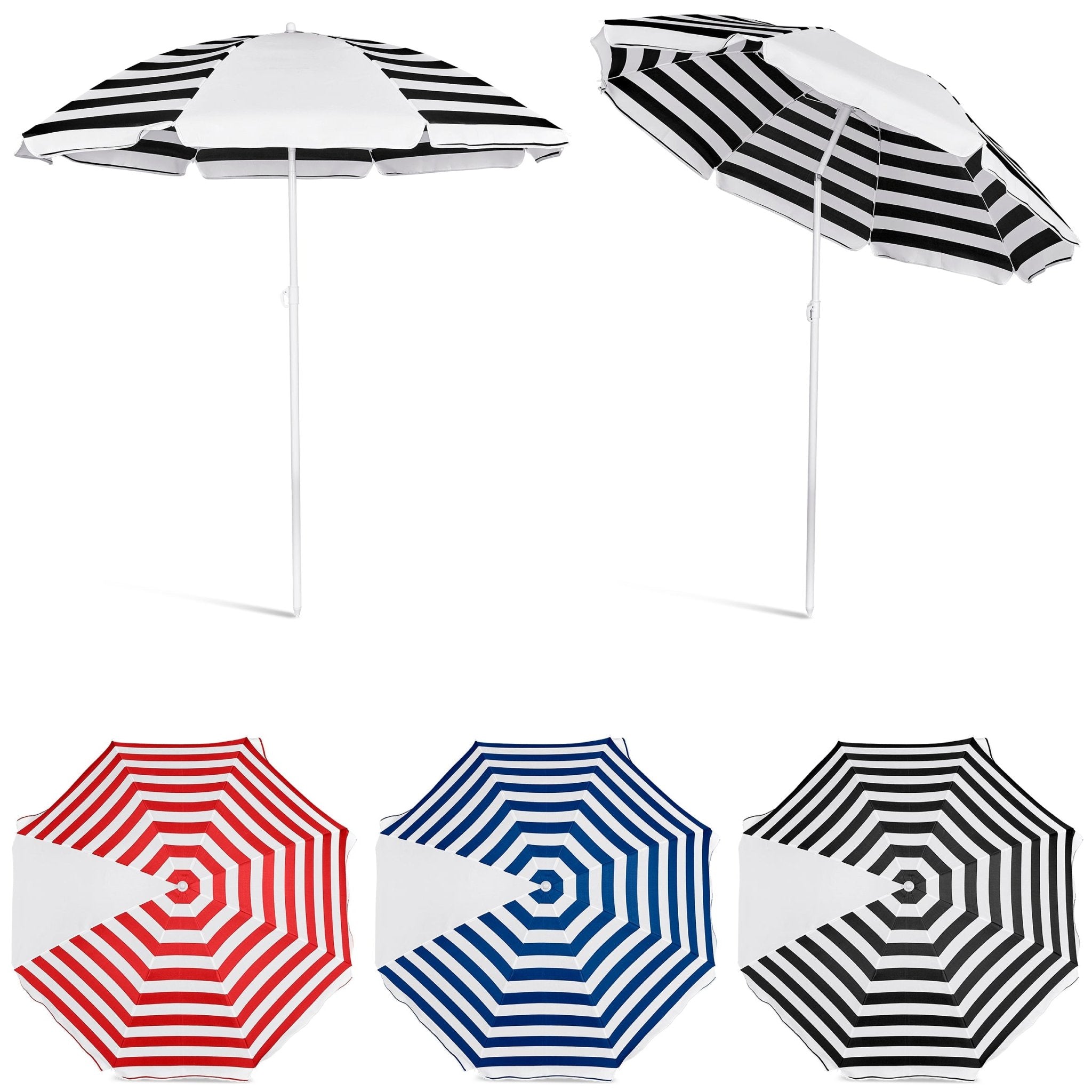 Serendipio Tanereef Stripe Beach Umbrella - Retail Therapy Online