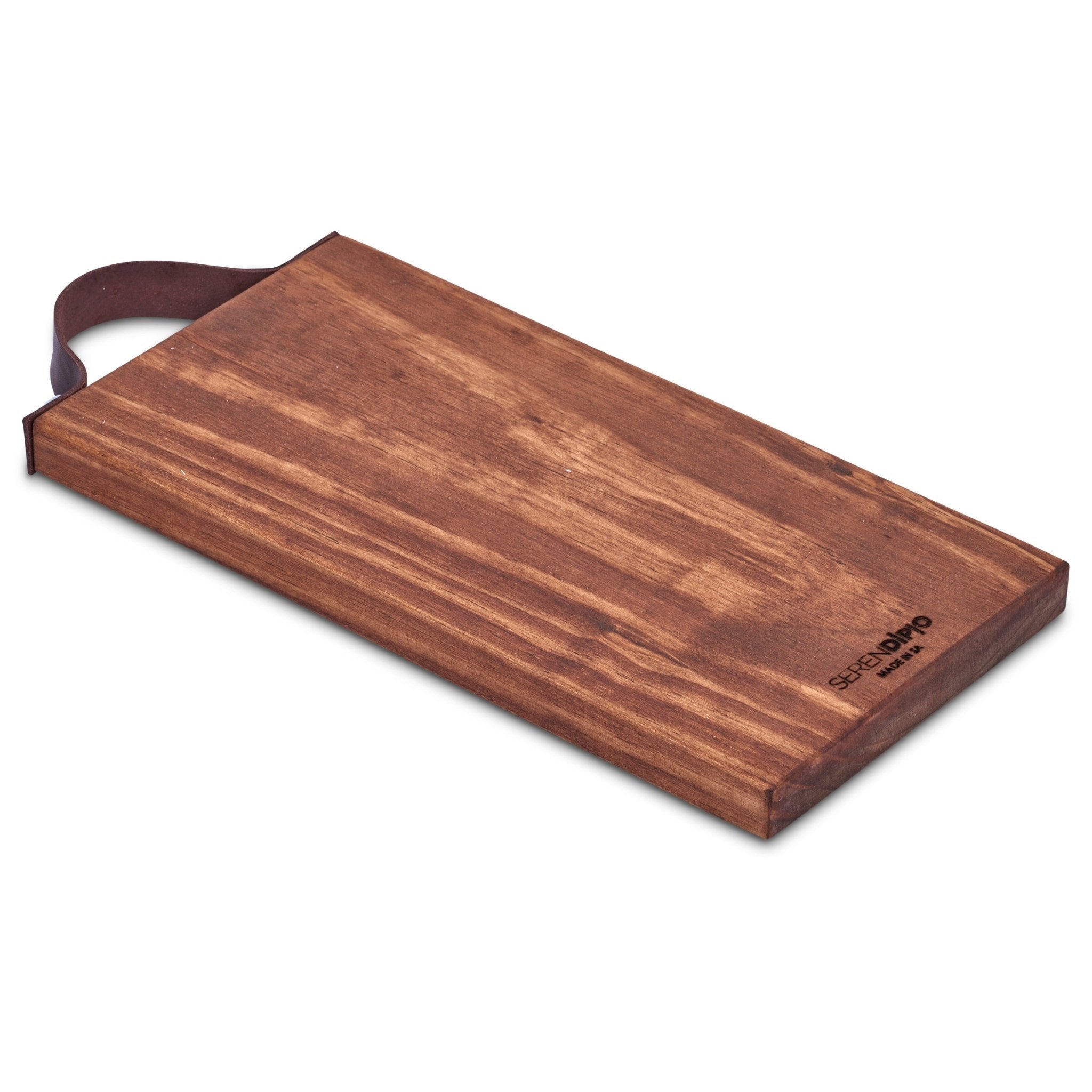 Serendipio Tea Time Wooden Tray with Leather Strap - Retail Therapy Online