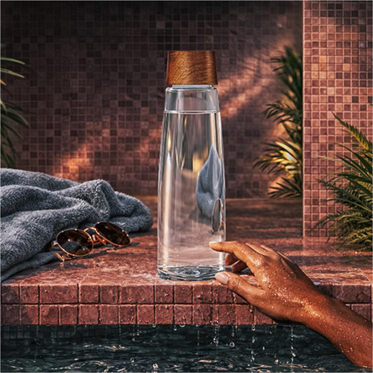 Serendipio Windermere Glass Water Bottle - 600ml - Retail Therapy Online
