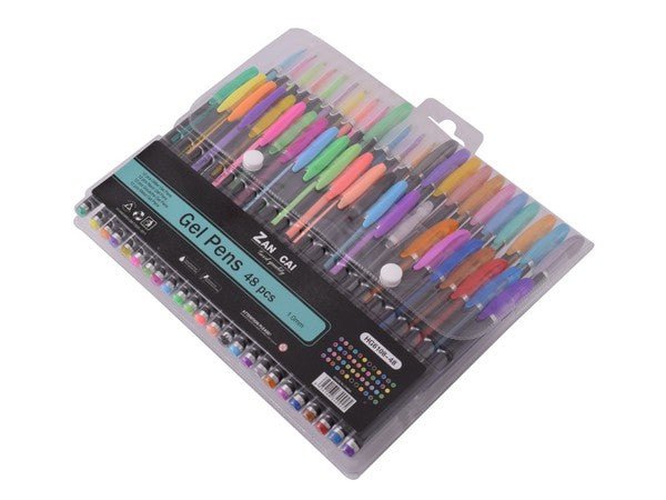 Shiny Gel Pens - 48pc - Retail Therapy Online