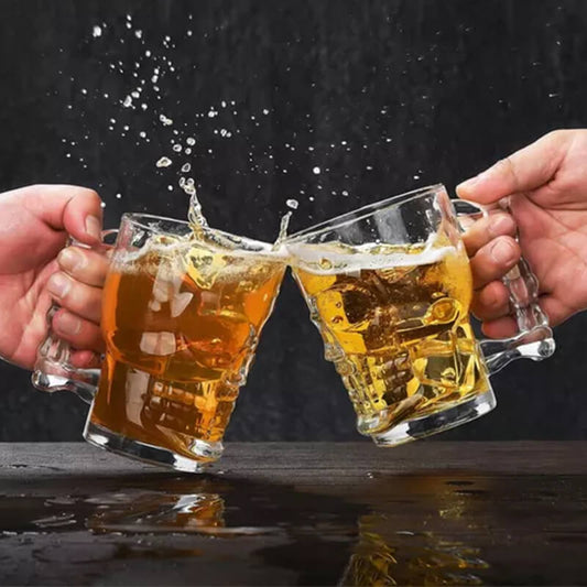 Skull Beer Mug 450ml - Set of 6 - Retail Therapy Online