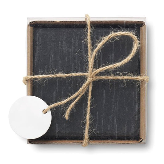 Slate Coaster Set - 4pc - Retail Therapy Online
