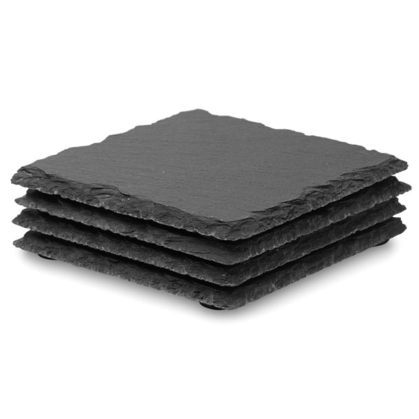 Slate Coaster Set - 4pc - Retail Therapy Online