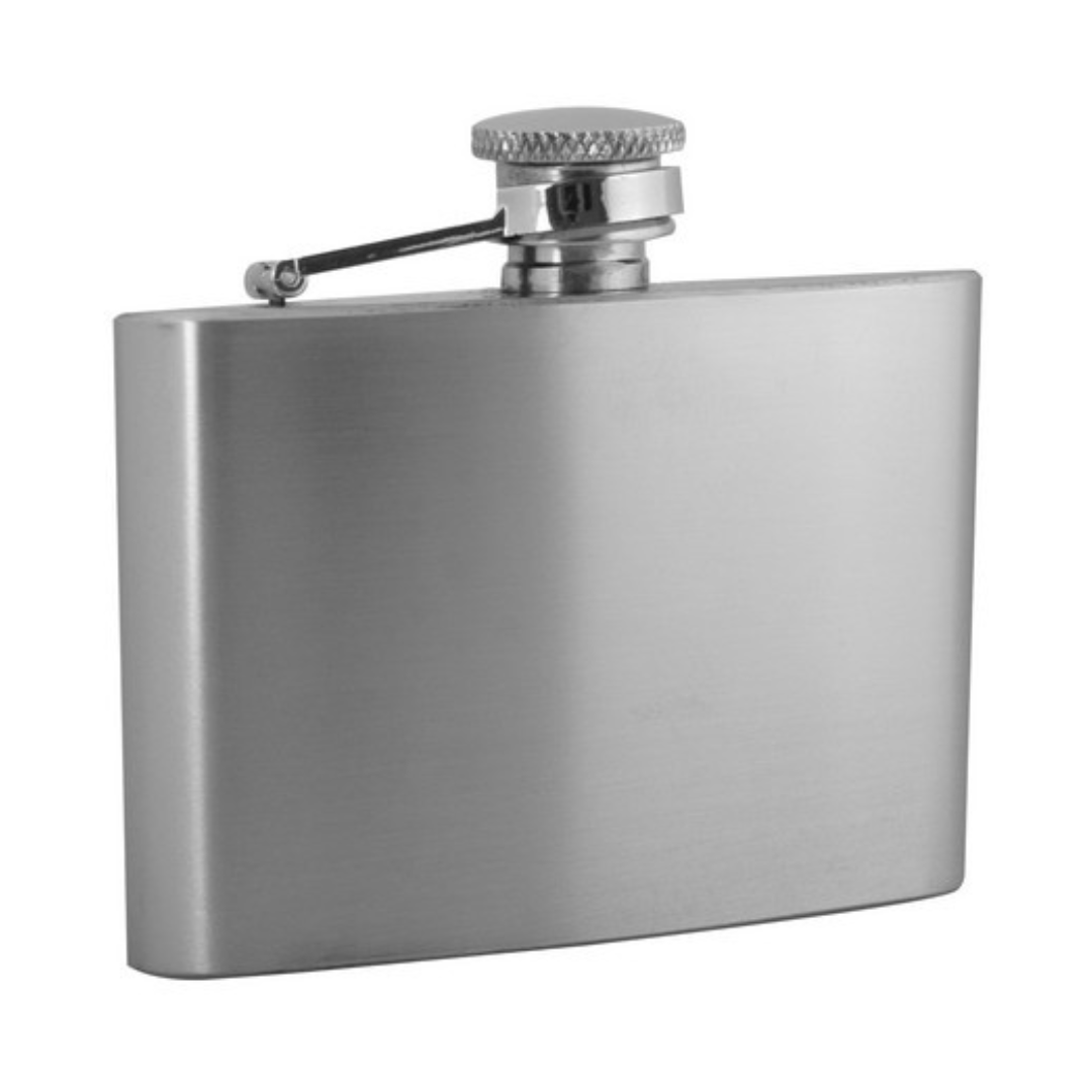 Small Hip Flask Stainless Steel - 120ml - Retail Therapy Online