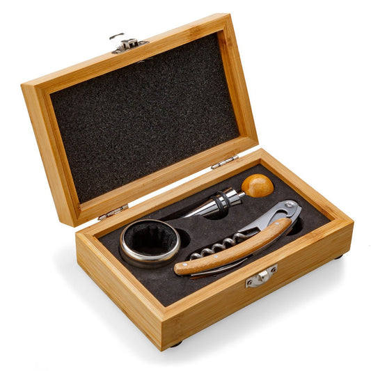 Sonoma Bamboo Wine Set - Retail Therapy Online