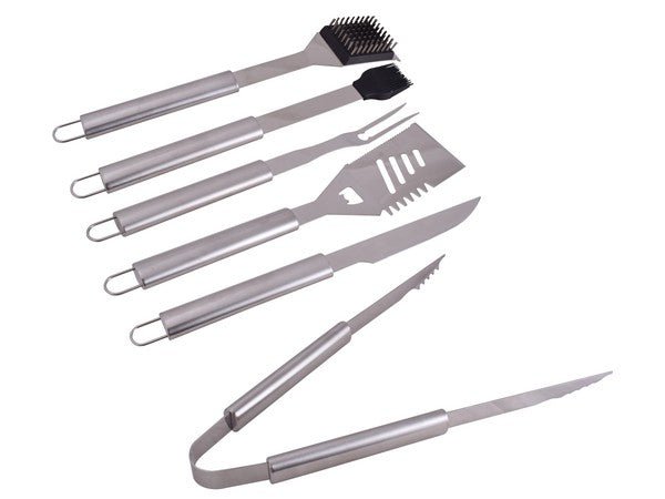 Stainless Steel 6pc Braai Set - Retail Therapy Online