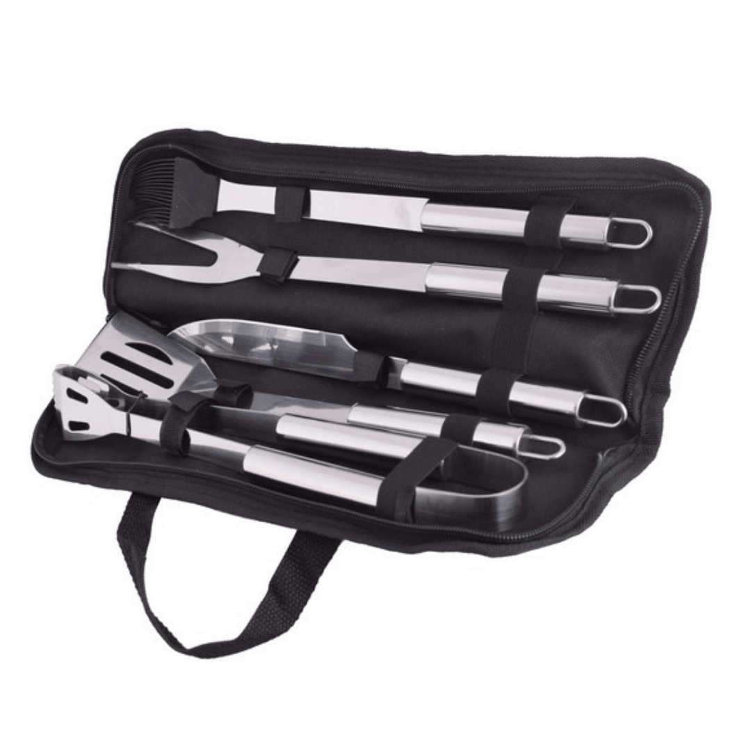 Stainless Steel Braai Set 5pc - Retail Therapy Online