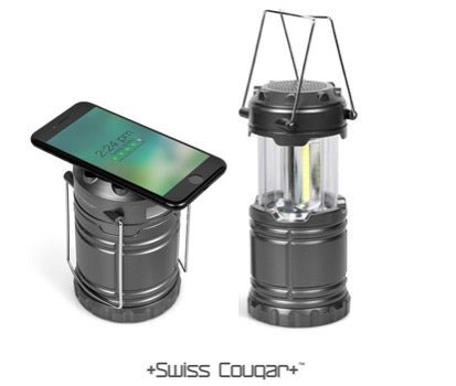 Swiss Cougar Lantern & 4000mAh Wireless Power Bank - Retail Therapy Online