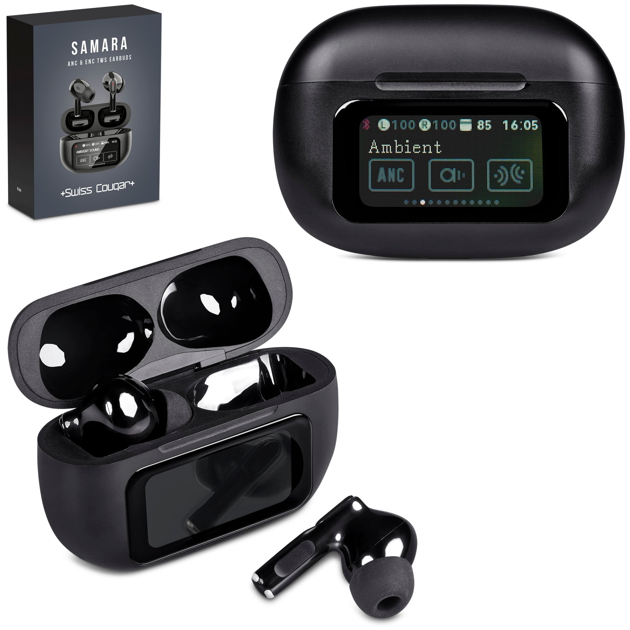 Swiss Cougar Samara ANC & ENC TWS Earbuds - Retail Therapy Online